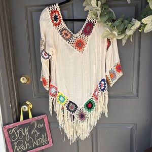Bohemian Crochet Fringe Top